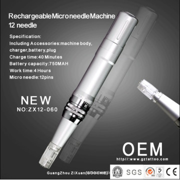 Machine de mésothérapie rechargeable à microneedle haute qualité (ZX12-60)